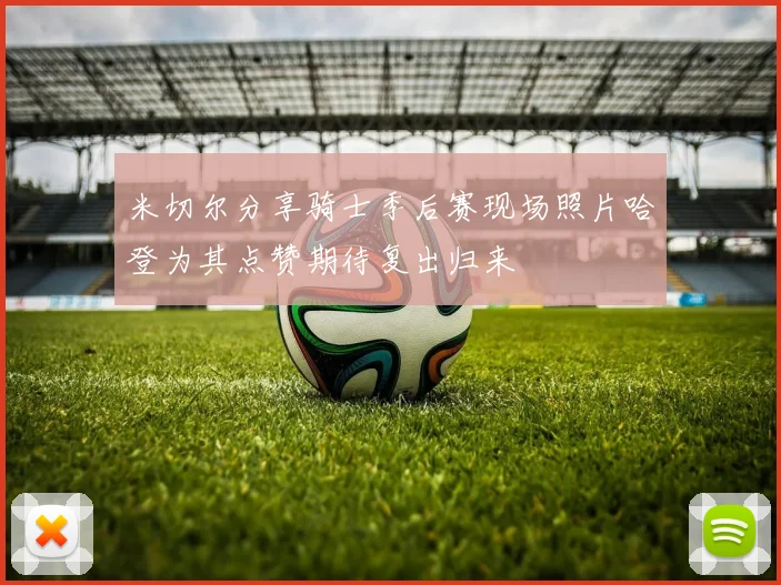 米切尔分享骑士季后赛现场照片哈登为其点赞期待复出归来
